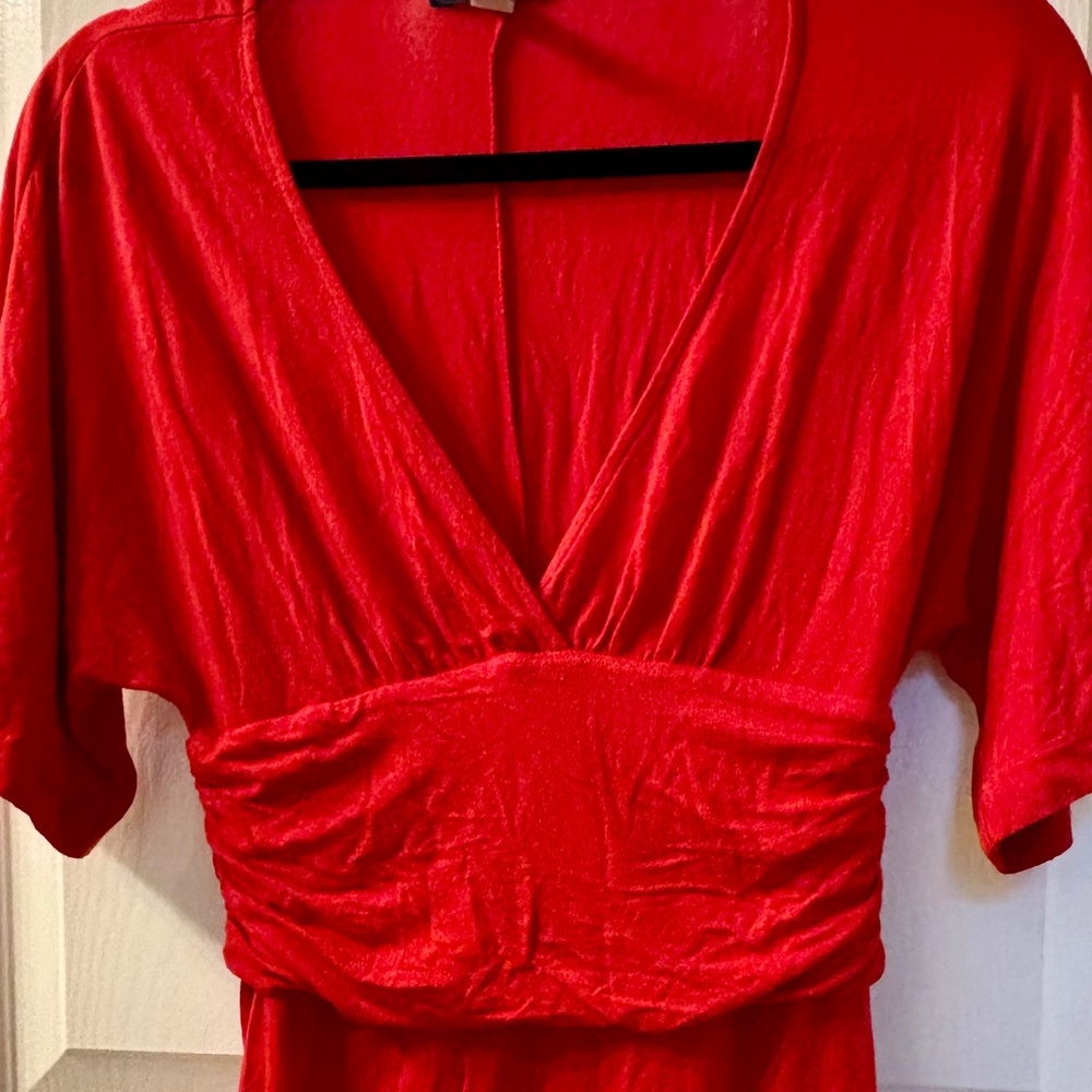 Super Comfortable Red V-Neck